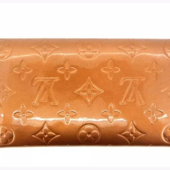 Louis Vuitton Wallet Purse Long Wallet Vernis Bronze Woman Authentic - Picture 10 of 11